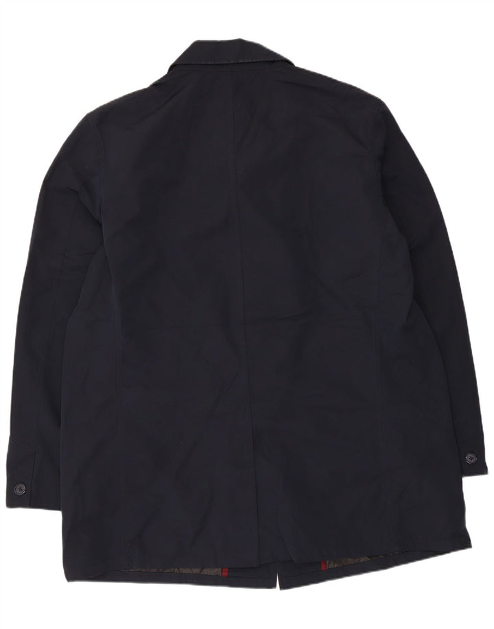 Marks & Spencer Herre Overfrakke UK 44 2XL Navy Blue Polyester