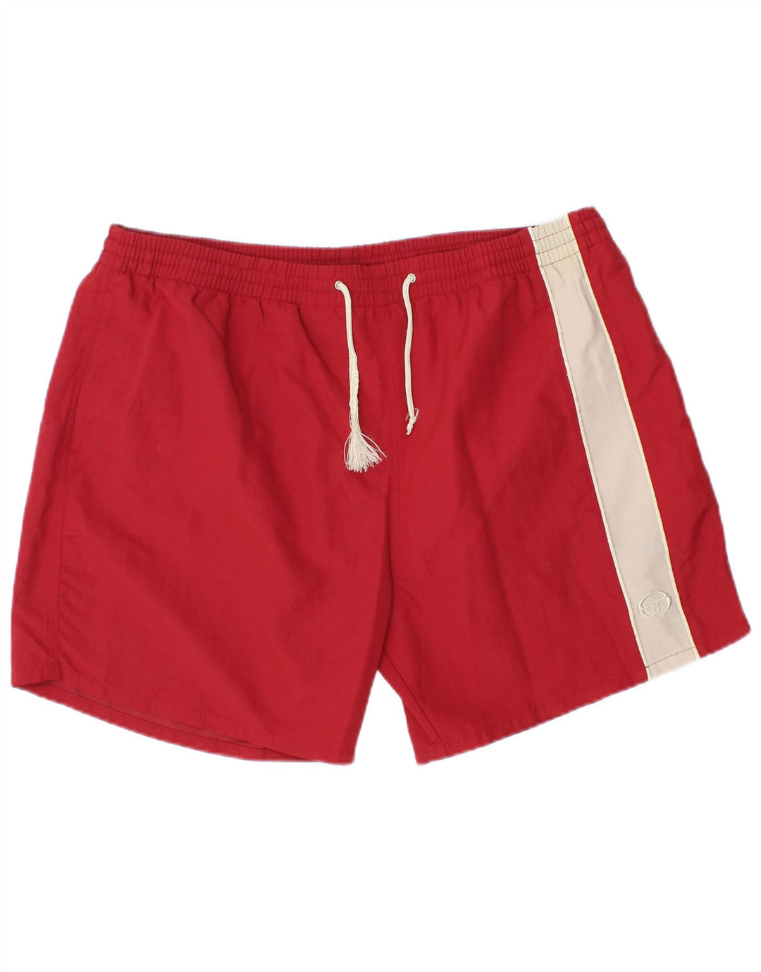 Sergio Tacchini Badeshorts til mænd 2XL Rød Colourblock Polyamid