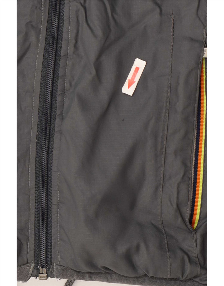 K-Way Dame Hooded Windbreaker Jacket UK 8 Small Grå Polyamid