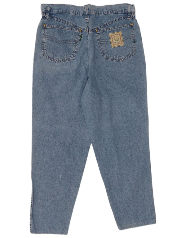 Kenny S Womens High Rise Tapered Jeans IT 42 Medium W30 L26 Blue Cotton
