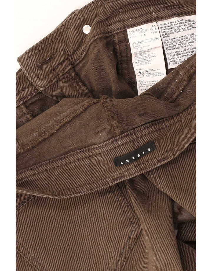 Sisley Dame Straight Jeans IT 44 Medium W30 L34 Brun Bomuld