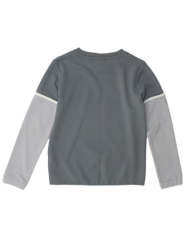 Nike Boys Grafisk Top Langærmet 10-11 år Medium Grey Colourblock