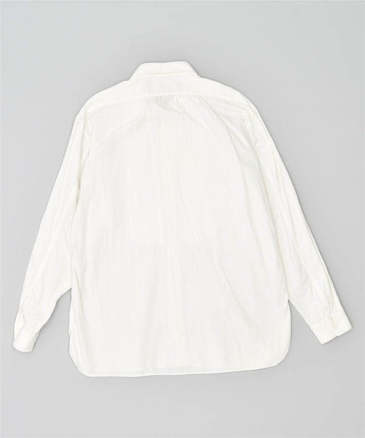 C.P. KOLLEKTION Herreskjorte str. 43 Large White Cotton Vintage