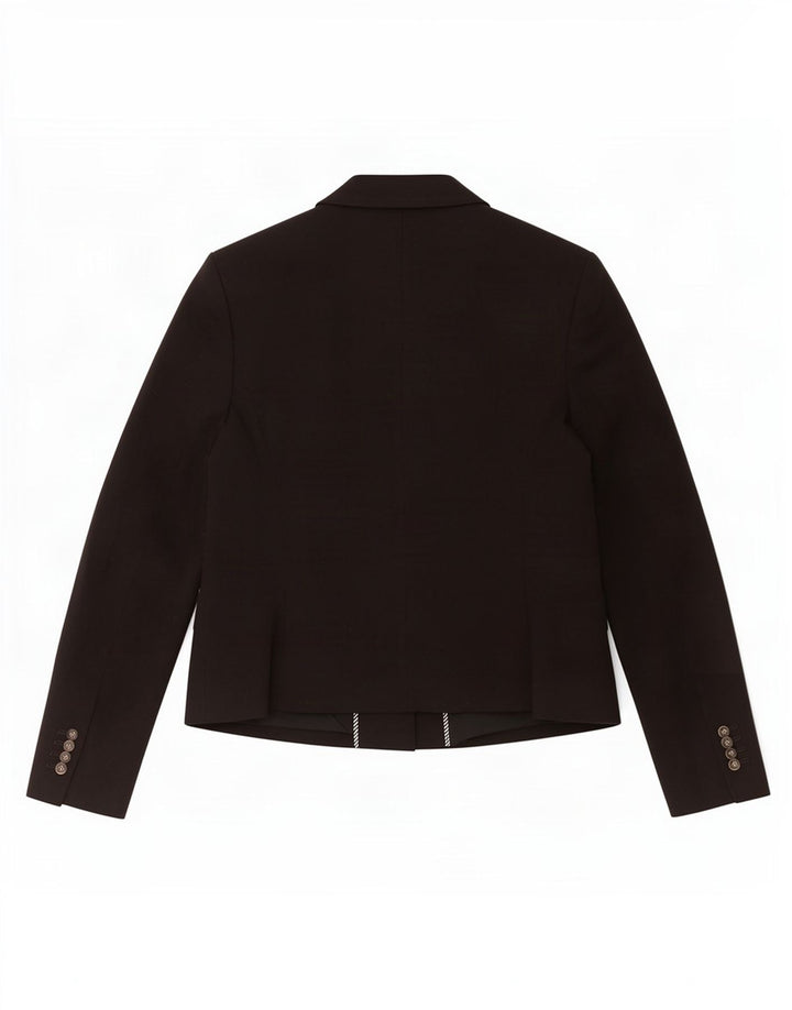 Marks & Spencer Dame Skræddersyet Fit Blazer Jacket UK 12 Medium Black