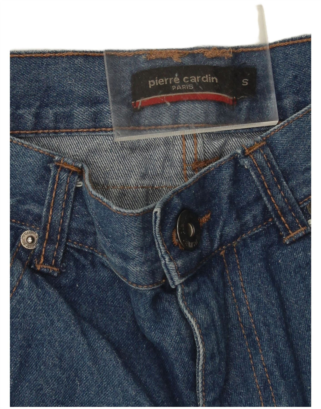 Pierre Cardin Herre Denim Shorts Små W28 Blå Bomuld