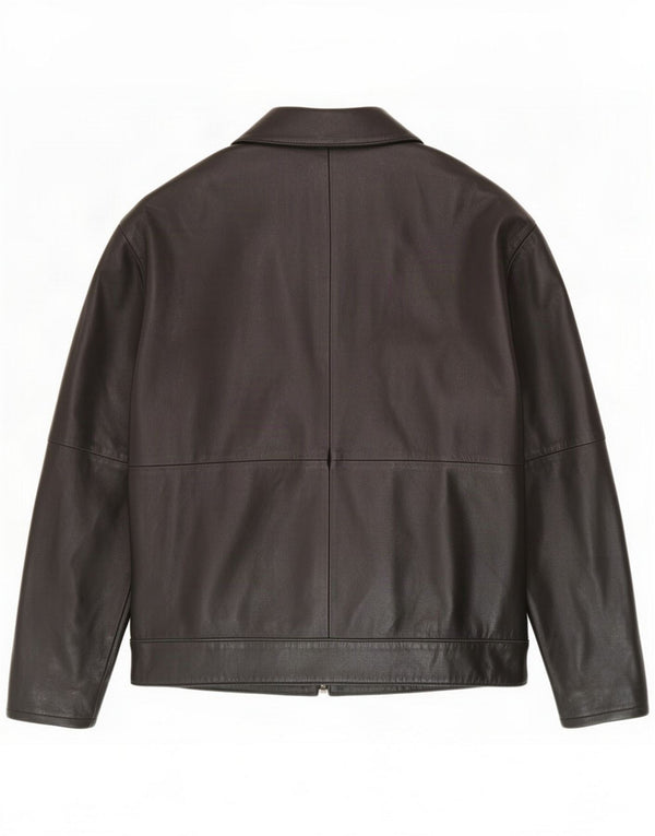 Vintage Herre Læderjakke UK 44 2XL Sort
