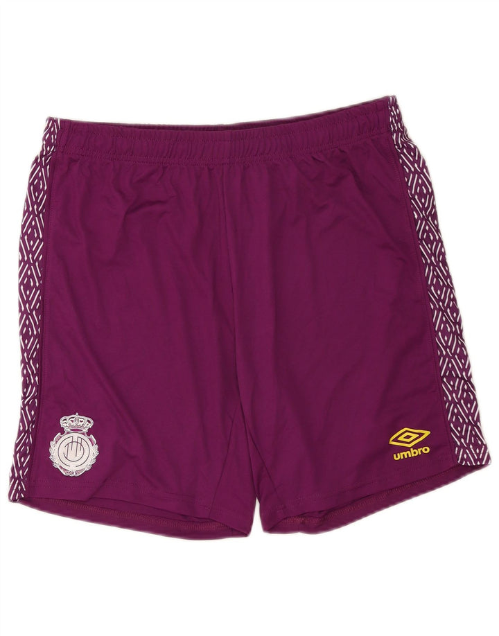Umbro Herre grafiske sportsshorts store lilla polyester