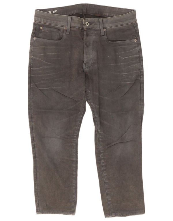 G-Star Slim Jeans til mænd W32 L25 Grå bomuld