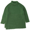 Marks & Spencer Dame Rullehals Sweater UK 16 Stor Grøn Viscose