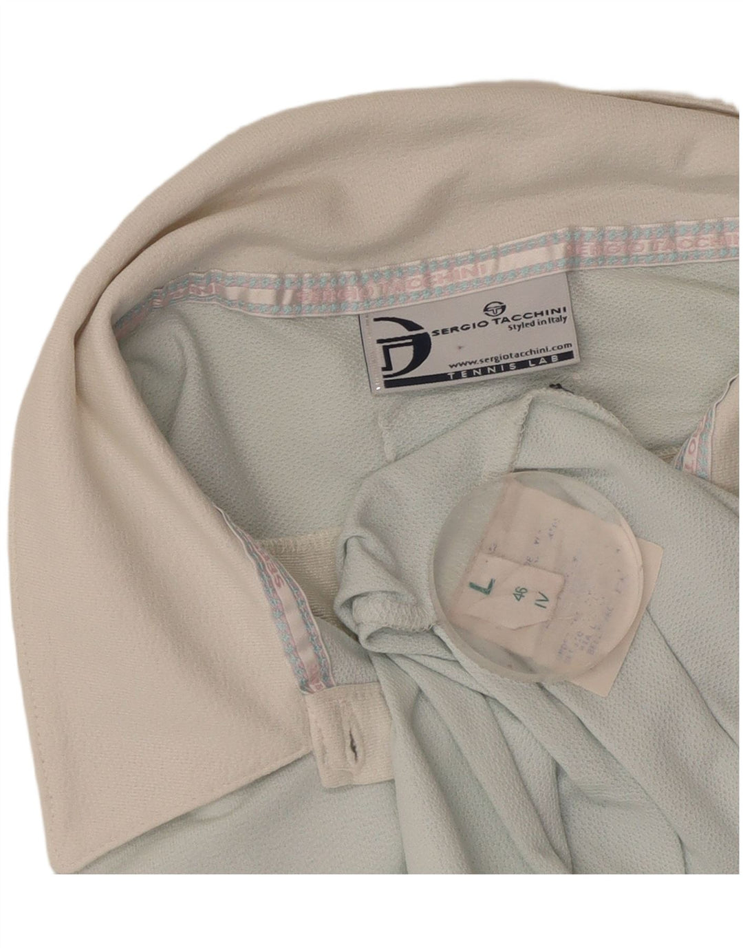 SERGIO TACCHINI Dame Polo Shirt UK 14 Stor Blå Polyamid