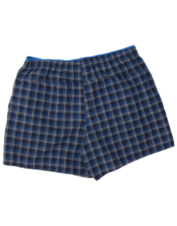 Adidas Badeshorts til mænd store marineblå ternet polyester