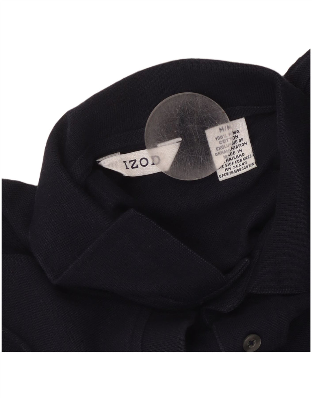 IZOD Poloskjorte til mænd Medium Navyblå Bomuld