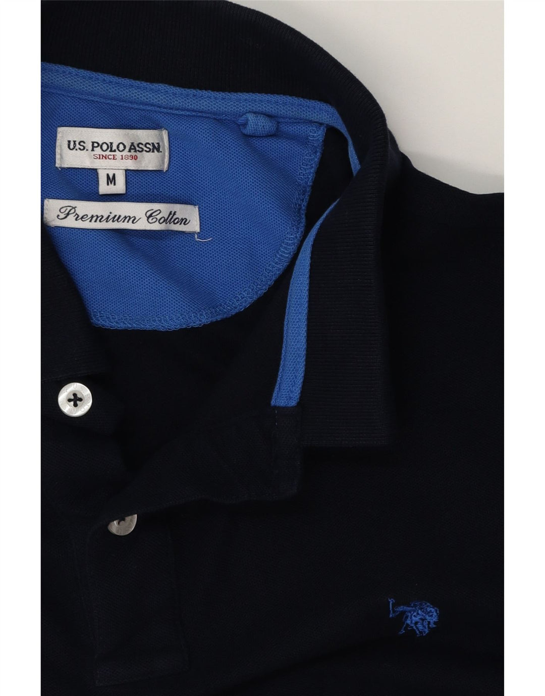 U.S. POLO ASSN. Herre poloshirt Medium marineblå bomuld