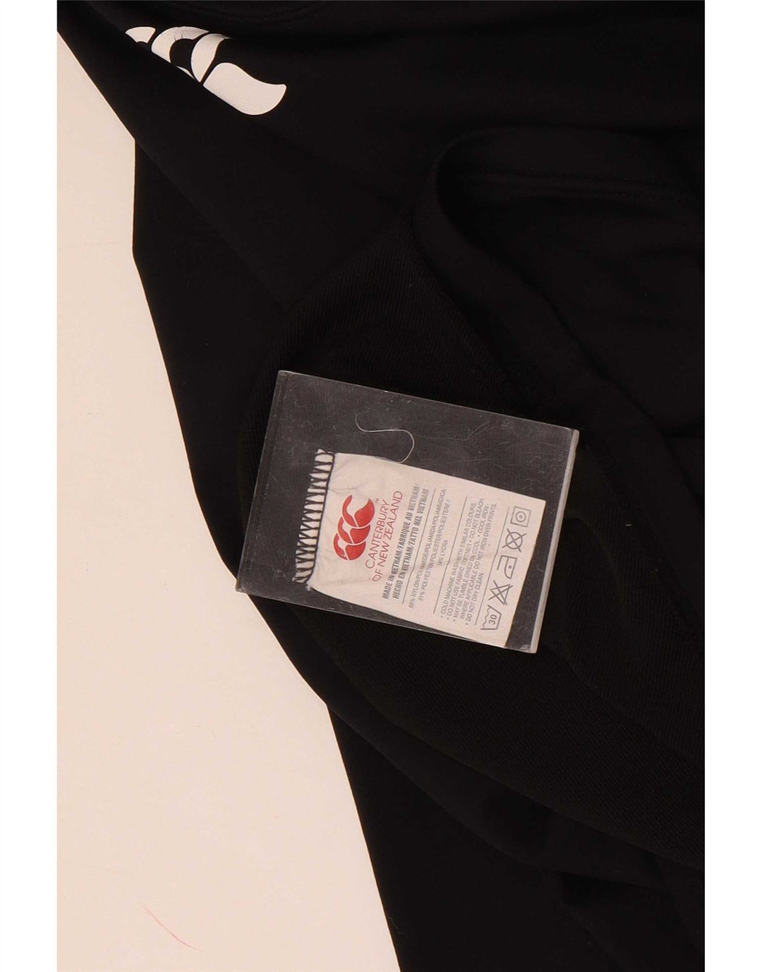 Canterbury Herre grafisk top langærmet lille sort nylon