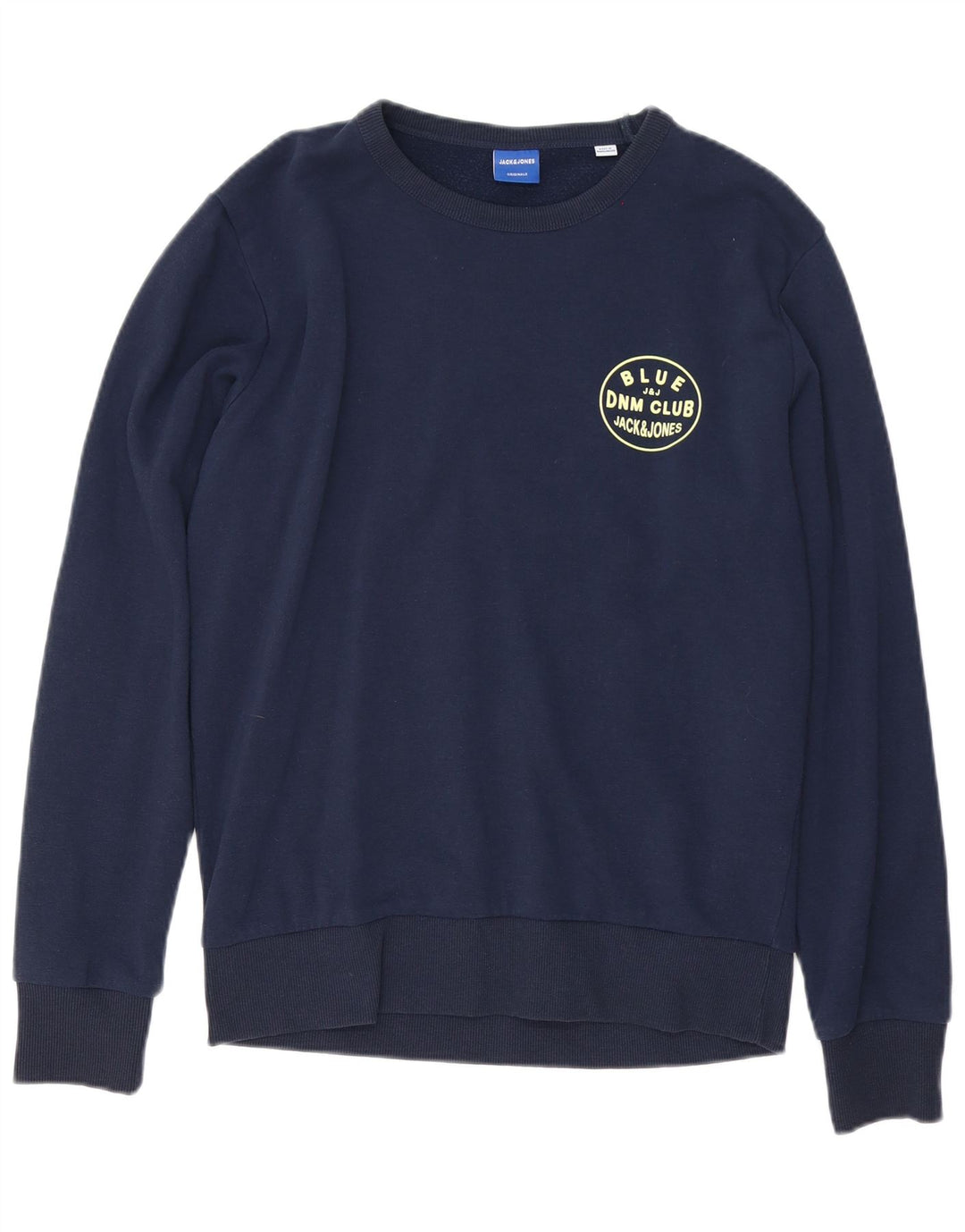 JACK & JONES Sweatshirt til mænd, lille marineblå bomuld