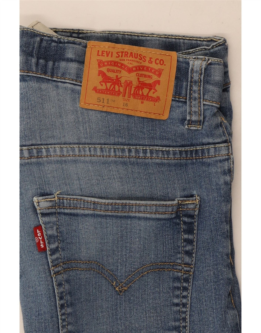 Levi's Girls 511 Slim Jeans 15-16 år W27 L30 Blå