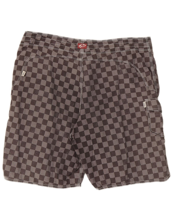 Vans Mens Swimming Shorts Large Grey Geometric