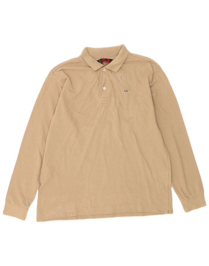 Kappa Langærmet Polo Shirt til mænd Medium Beige Bomuld