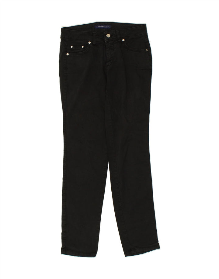 TRUSSARDI Womens Slim Jeans W25 L29  Black Cotton Vintage Trussardi and Second-Hand Trussardi from Messina Hembry 