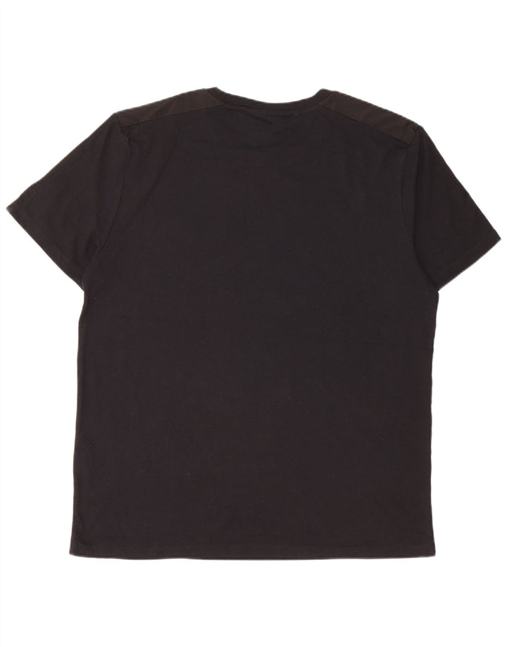 Dkny Herre T-Shirt Top Stor Sort Bomuld