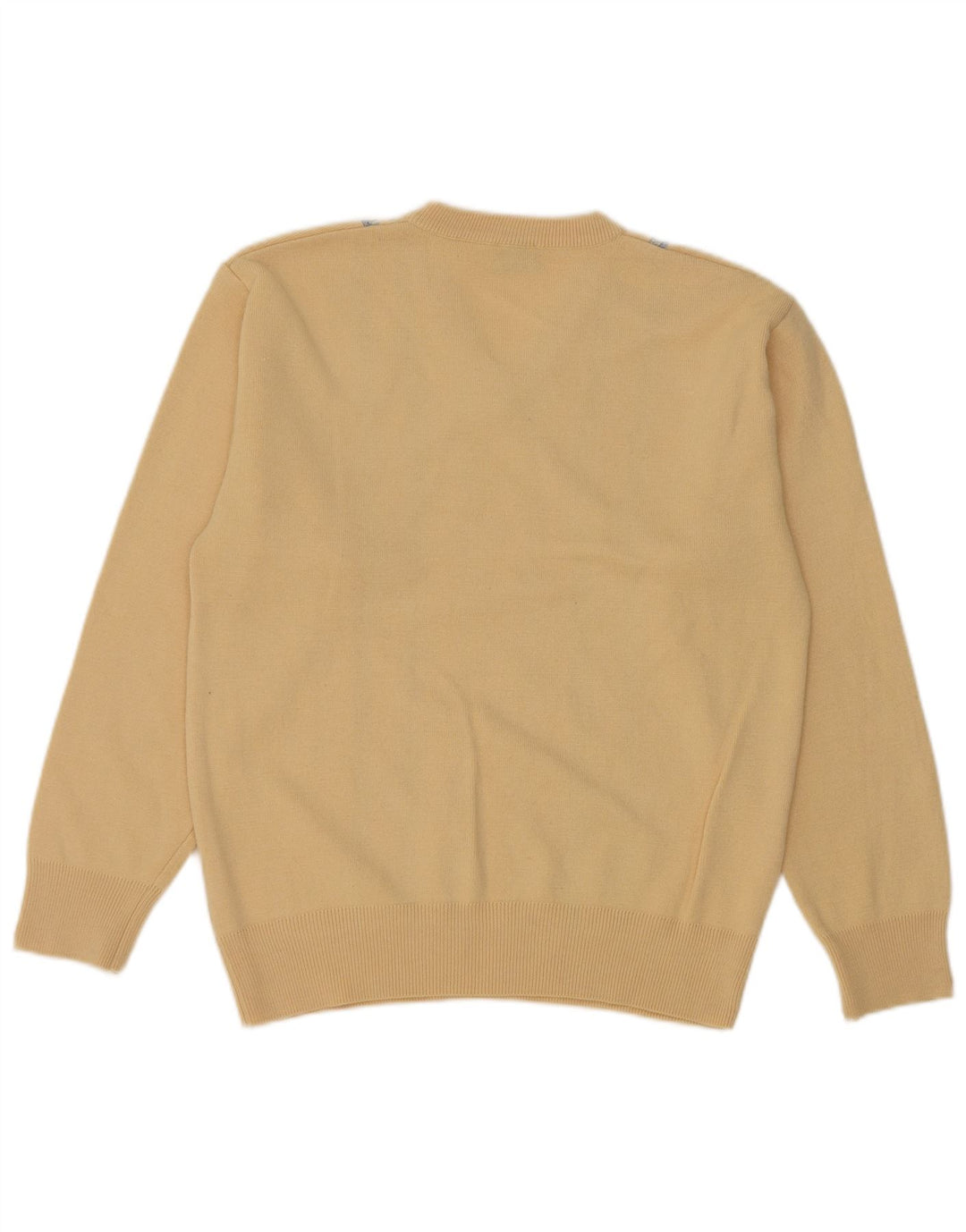 Gabicci Herre V-hals sweater Medium gul stribet uld
