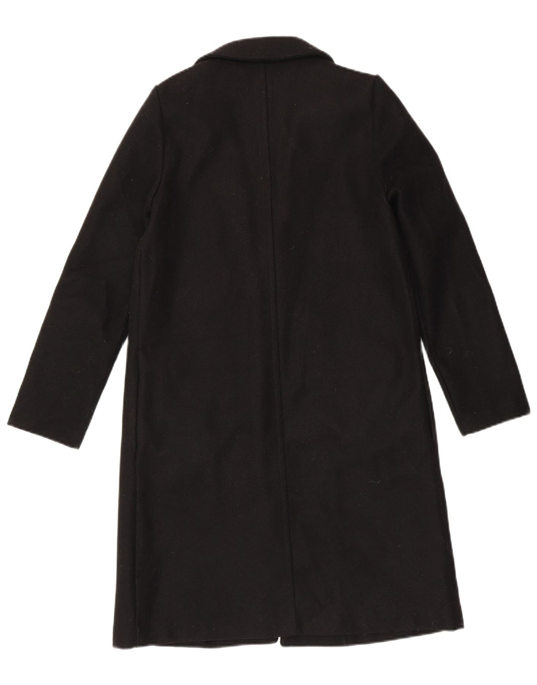 ZARA Åben overfrakke til kvinder UK 10 Lille sort polyester
