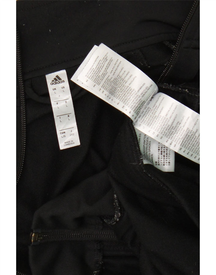 Adidas Træningsdragt til mænd, topjakke, stor sort polyester