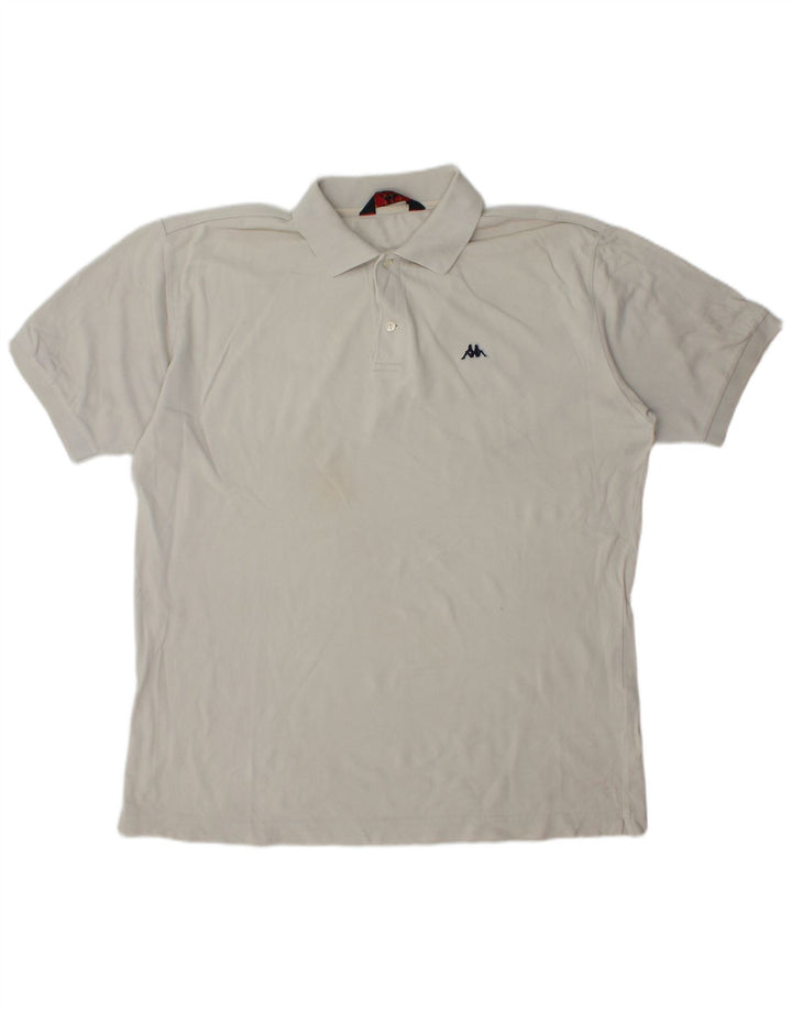 Kappa herre poloshirt XL beige bomuld