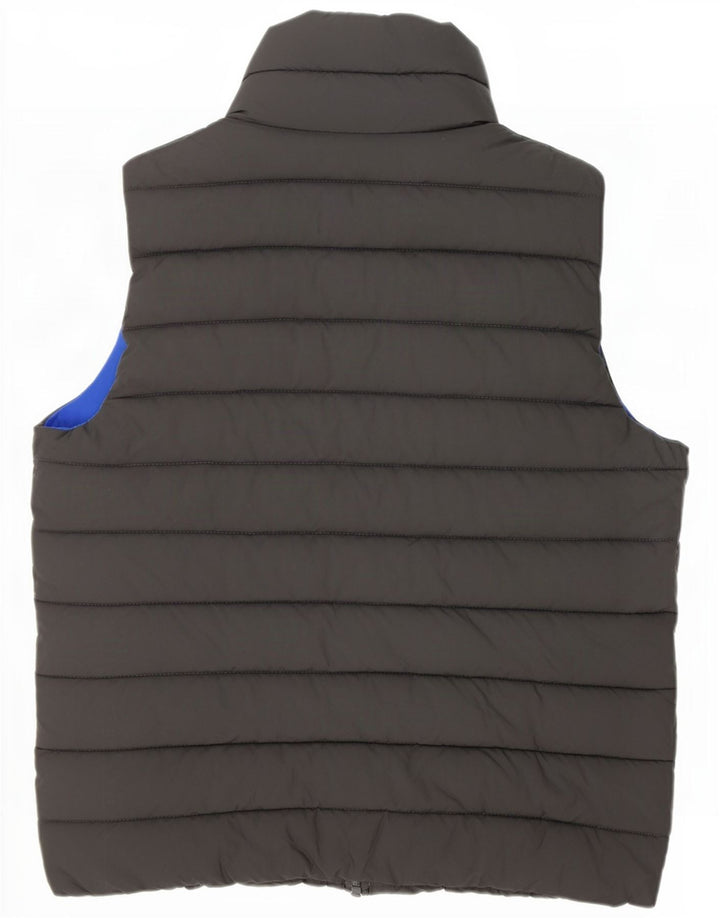 Hollister Polstret Gilet til mænd UK 36 lille grå polyester