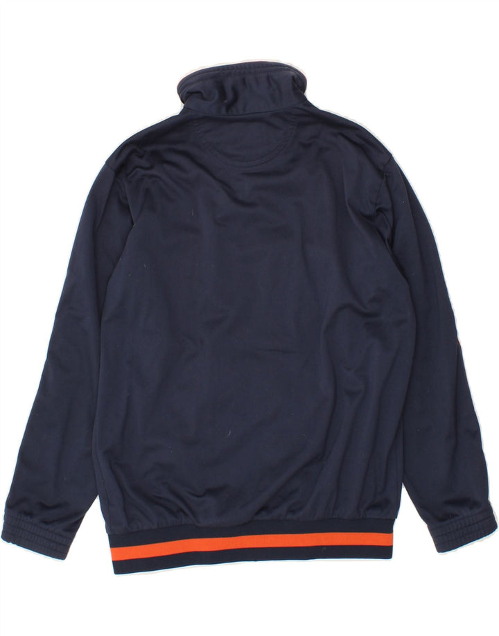 CHAMPION Boys Tracksuit Top Jacket 9-10 Years Medium Navy Blue Colourblock Vintage Champion and Second-Hand Champion from Messina Hembry 