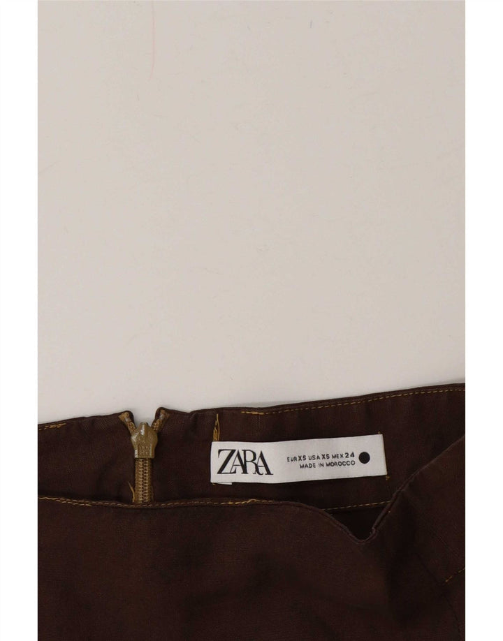 Zara Maxi-nederdel til kvinder XS W24 Brun