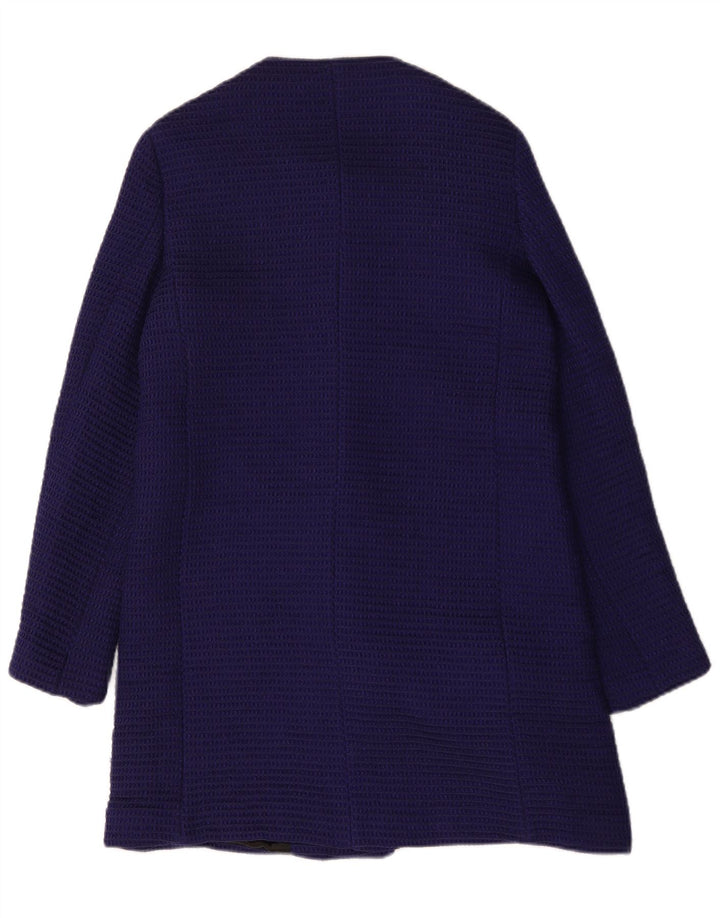 Zara Dame Overfrakke UK 10 Small Navy Blue