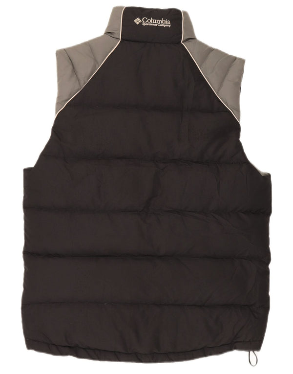 Columbia Mens Padded Gilet UK 36 Small Black Colourblock Polyester Sports