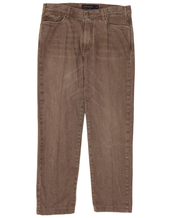 Harmont & Blaine Straight Jeans til mænd W36 L30 Brun Bomuld