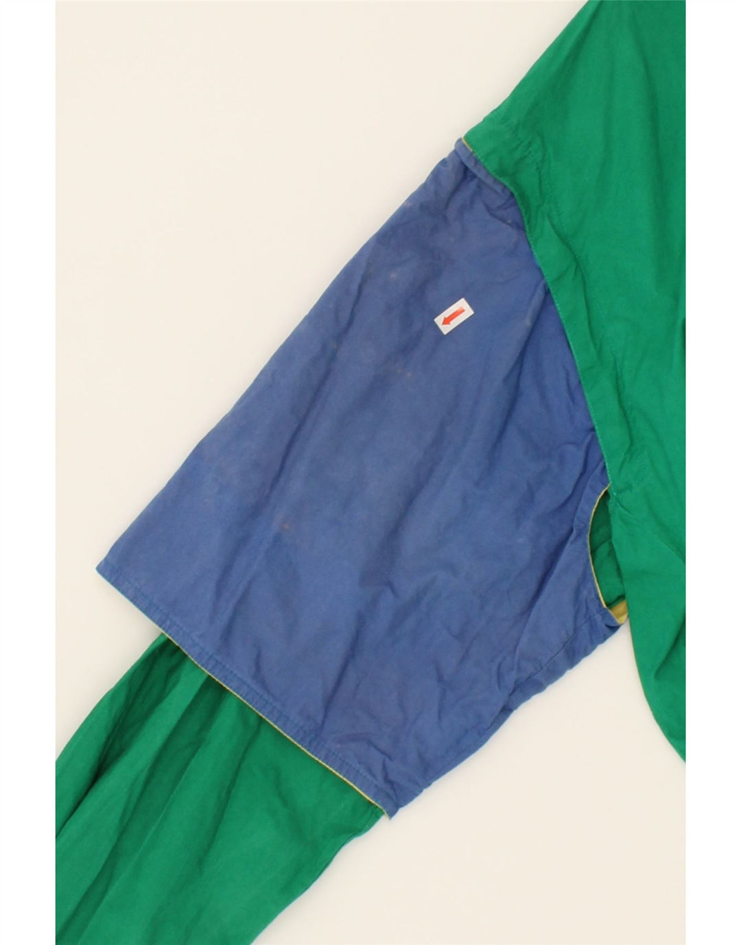 VINTAGE Mens Bomber Jacket UK 38 Medium Green Colourblock Vintage Vintage and Second-Hand Vintage from Messina Hembry 