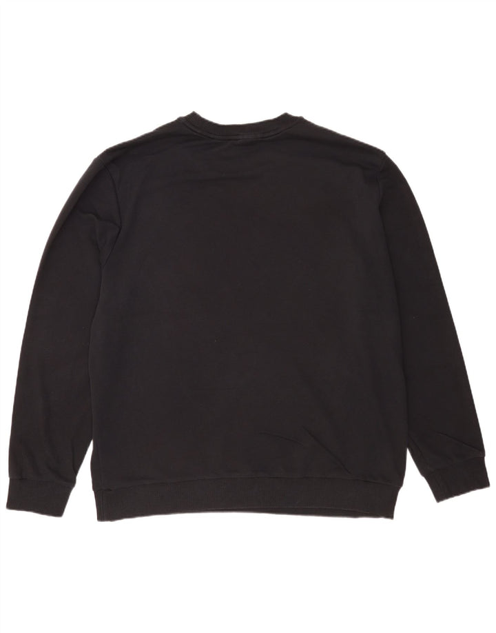 Calvin Klein Herre Grafisk Sweatshirt Jumper 2XL Sort Bomuld