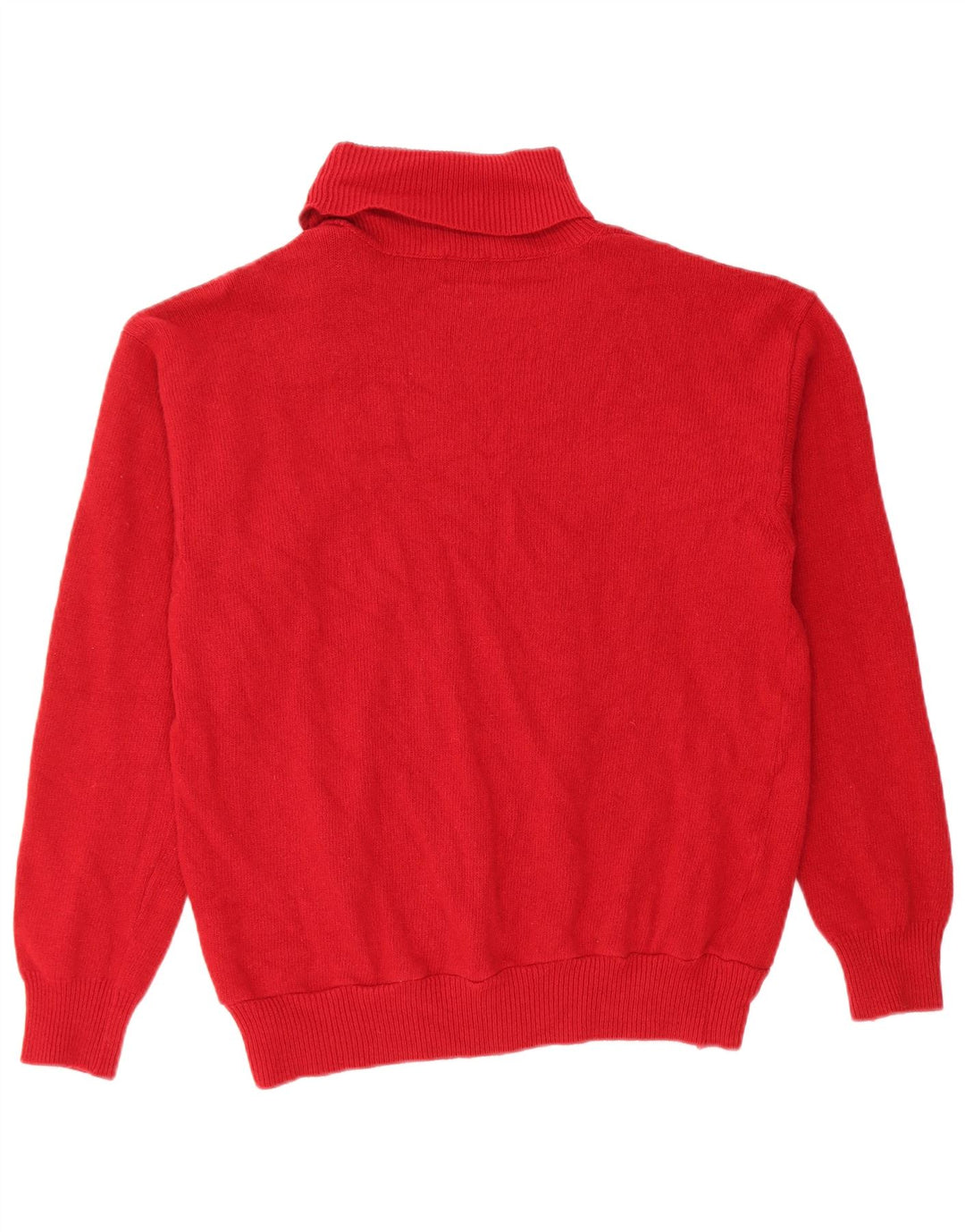 Trussardi Dame Rullehals Sweater UK 12 Medium Rød