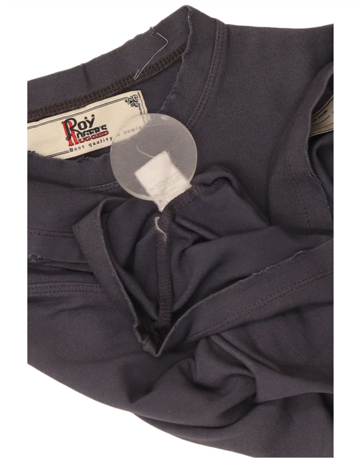 ROY ROGERS Grafisk T-shirt-top til drenge 13-14 år Stor marineblå bomuld