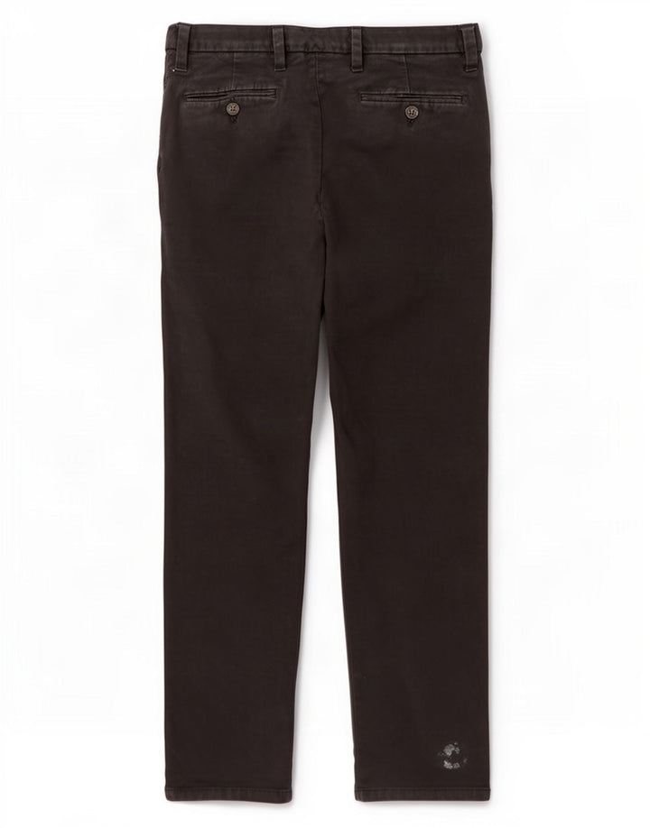 Marks & Spencer Herre Lige Regular Chino Bukser W34 L29 Sort Bomuld