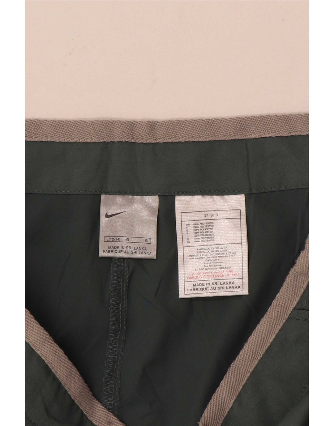 Nike sportsshorts til kvinder US 12/14 Large Green Polyester