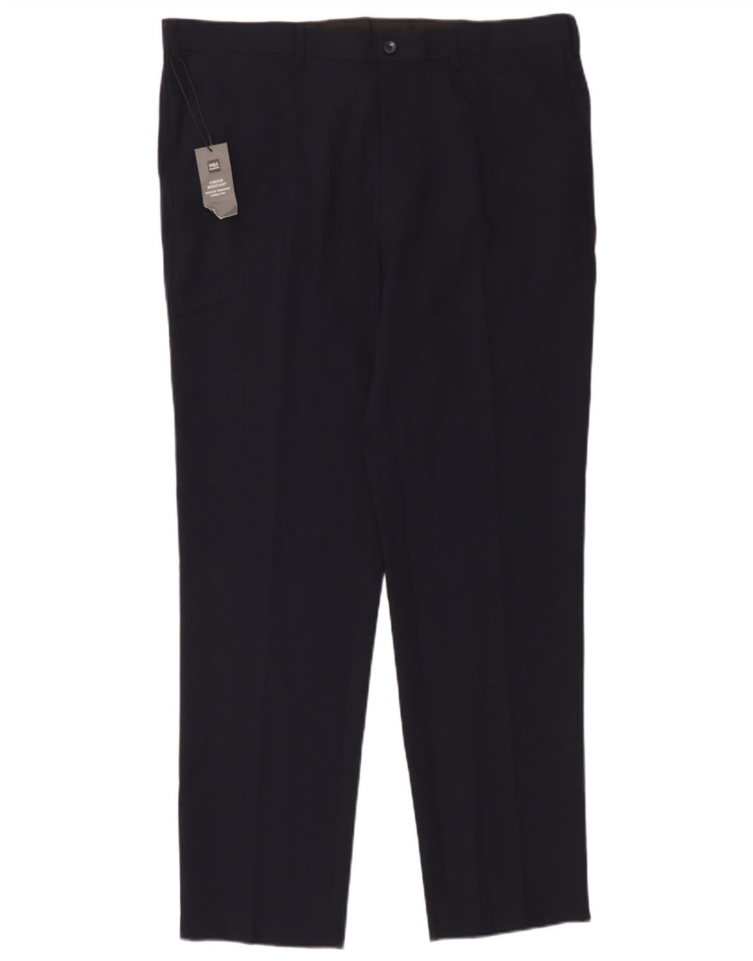 Marks & Spencer Herre Slim Chino Bukser W40 L33 Marineblå Polyester