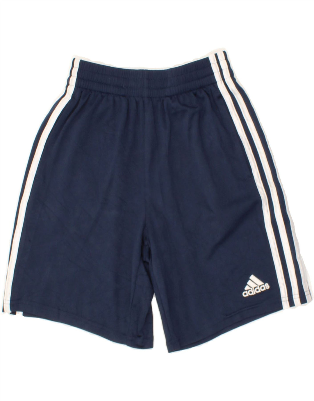 ADIDAS Boys Sport Shorts 9-10 Years Medium Navy Blue Polyester Vintage Adidas and Second-Hand Adidas from Messina Hembry 