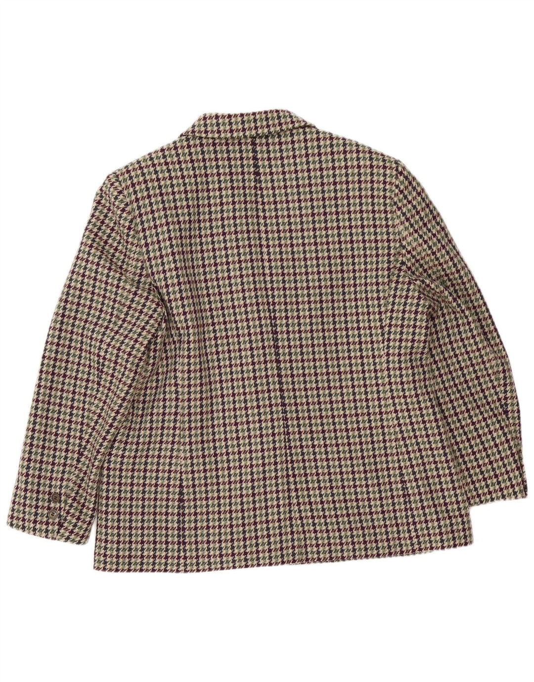 ELENA MIRO Dame 2-knaps blazerjakke UK 18 XL Multifarvet Houndstooth