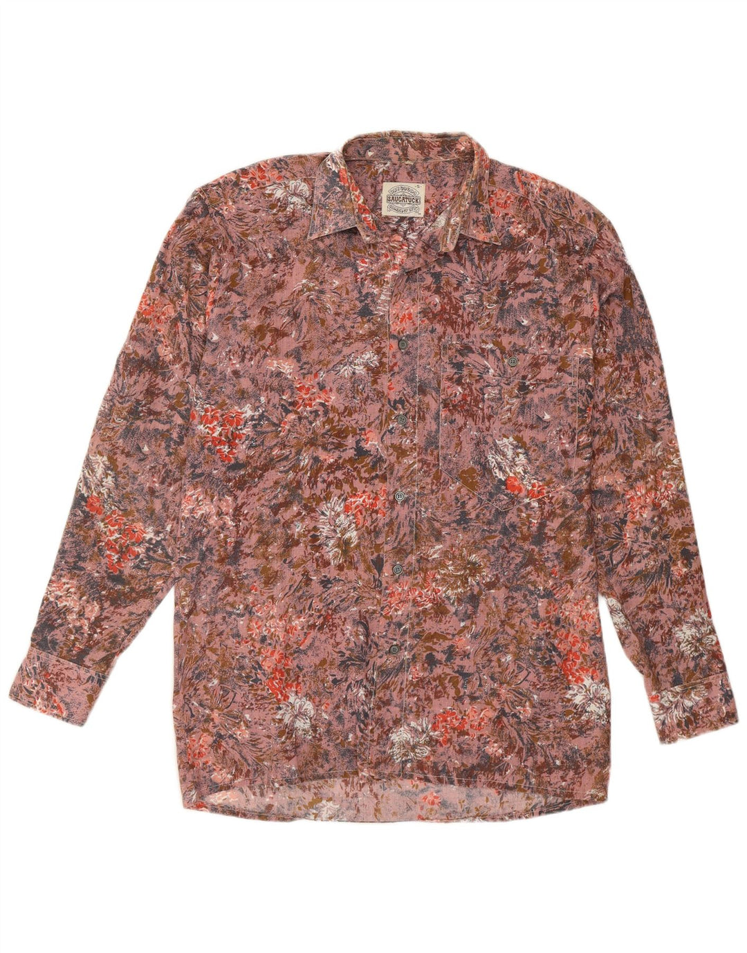 Saucatuck Herreskjorte str. 38 Medium Pink Floral