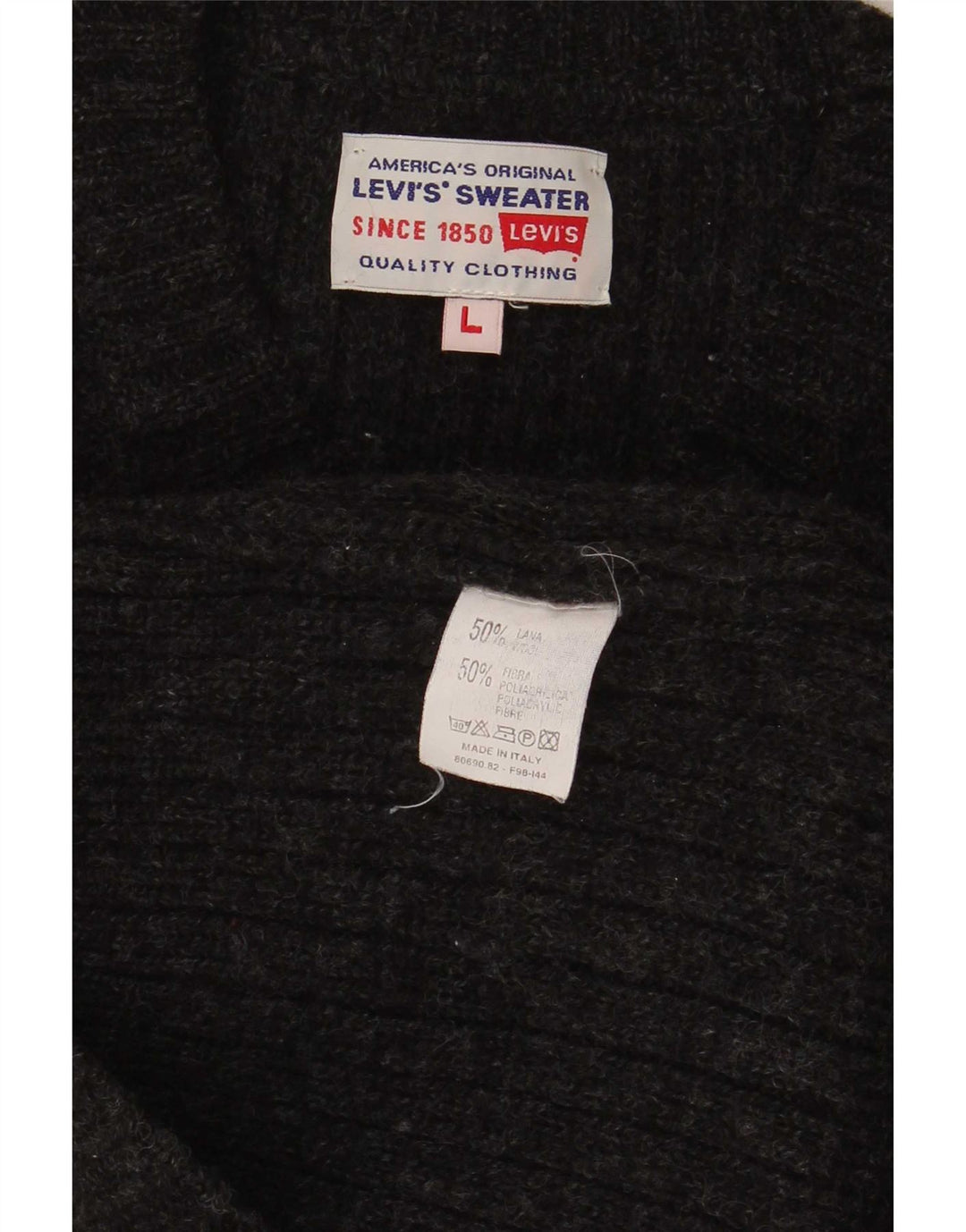 Levi's Herre V-hals sweater Stor sort polyakryl