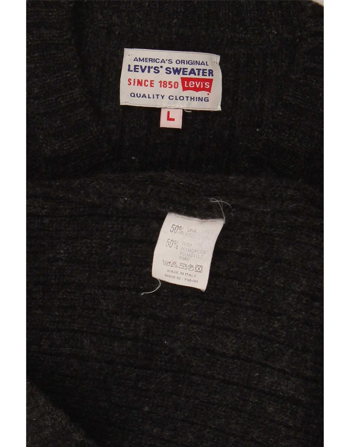 Levi's Herre V-hals sweater Stor sort polyakryl