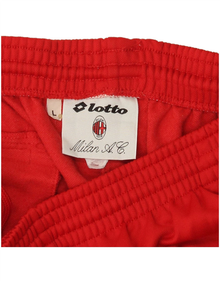 LOTTO Dame grafisk træningsdragt Bukser Joggers UK 16 Large Red Polyester