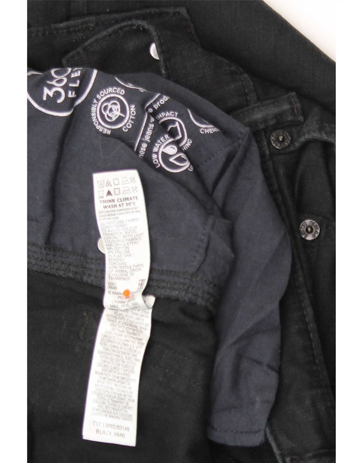 Marks & Spencer Herre Slim Jeans W32 L29 Sort Bomuld