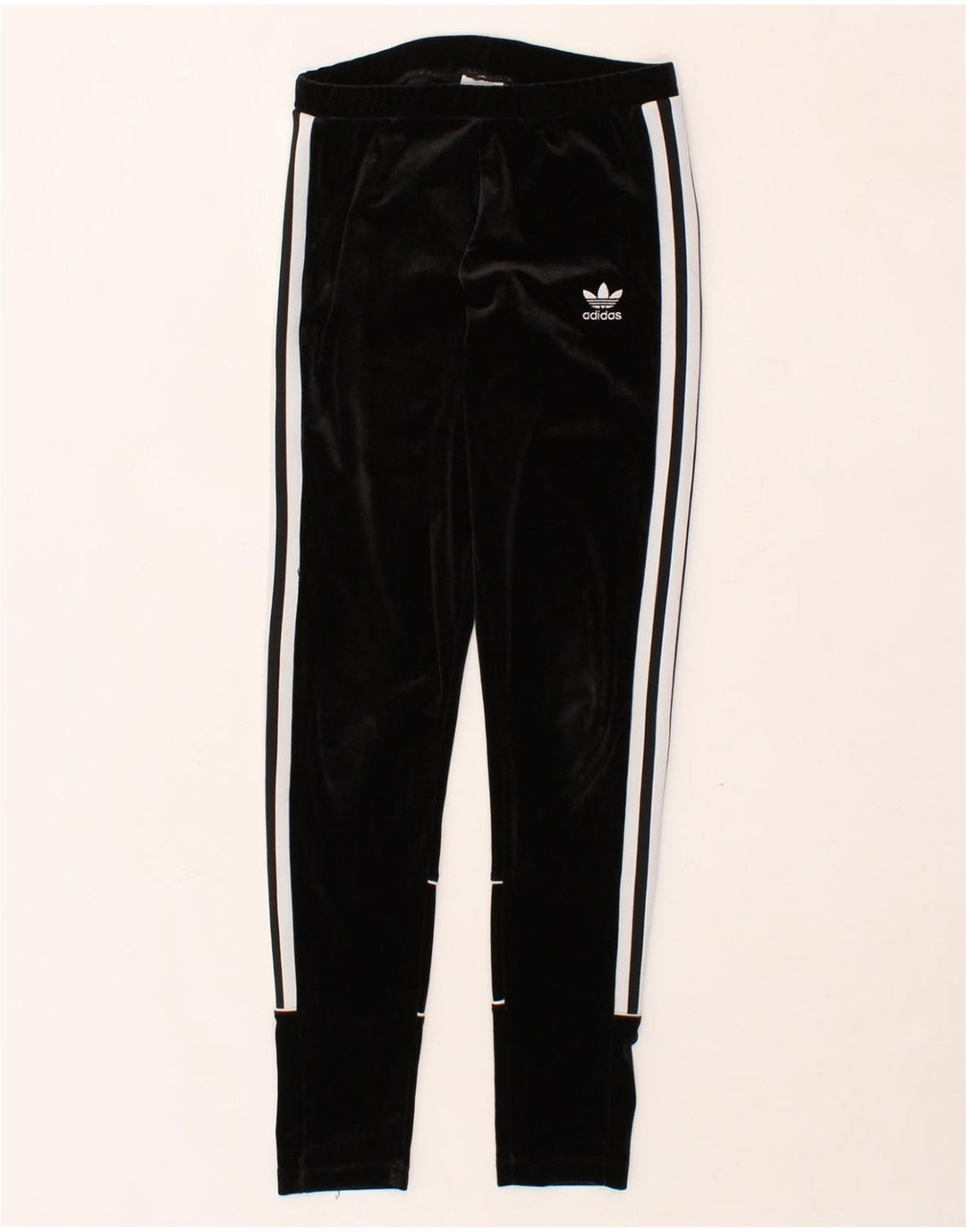 ADIDAS Womens Leggings UK 6 XS Black Polyester Vintage Adidas and Second-Hand Adidas from Messina Hembry 
