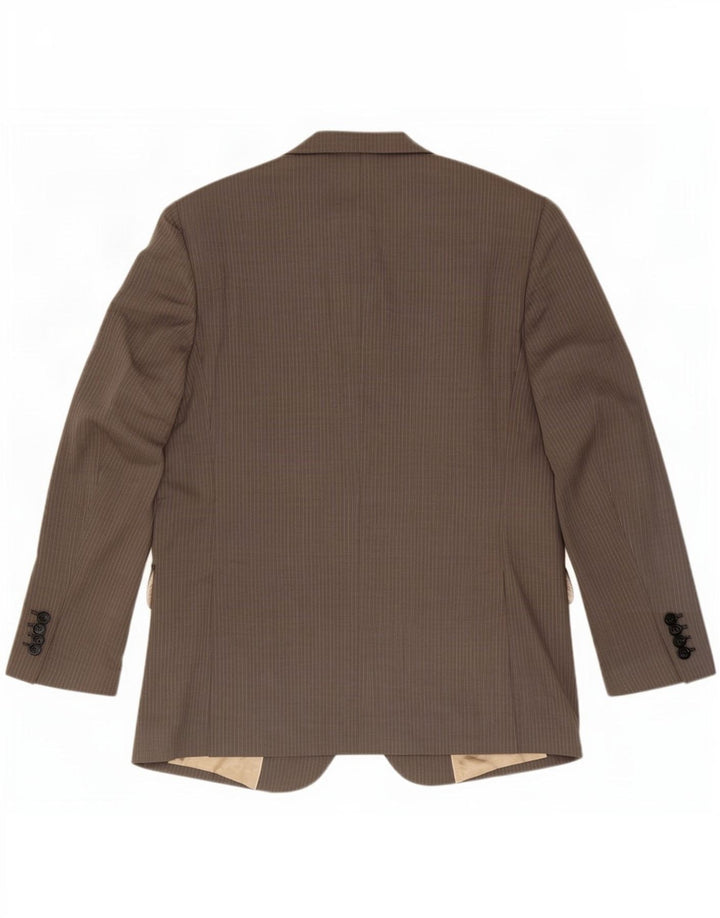 Massimo Dutti Herre 2-knaps blazerjakke EU 54 XL Grå nålestribet uld